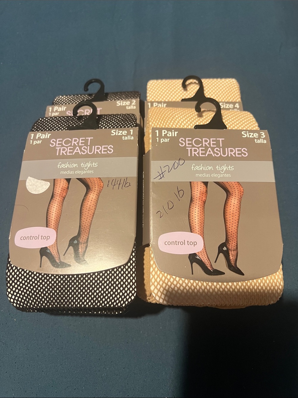 Secret Treasures Polka Dot Fashion Tights in Black and Beige